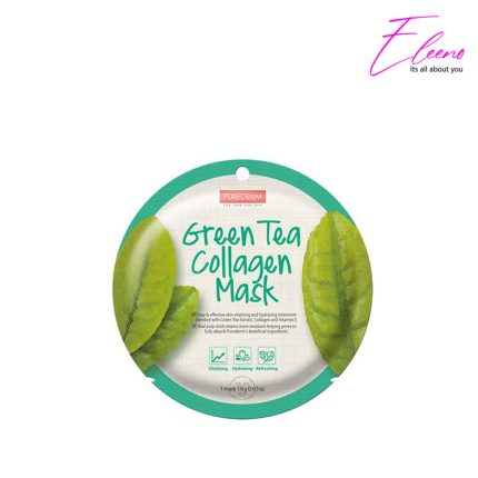 ماسک مرطوب کننده پیوردرم حاوی عصاره چای سبز Purederm Collagen